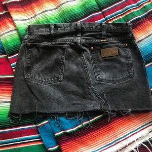Black Wrangler Jean Skirt